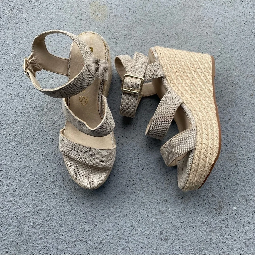 BC Footwear Wedge Sandals espadrille’s
